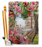 My Colorful Garden - Sweet Home Inspirational Vertical Impressions Decorative Flags HG100085 Made In USA