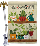 Group Plants - Sweet Home Inspirational Vertical Impressions Decorative Flags HG100086 Made In USA