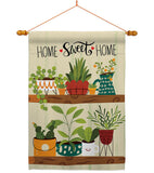 Group Plants - Sweet Home Inspirational Vertical Impressions Decorative Flags HG100086 Made In USA