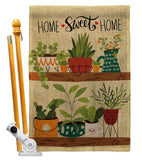 Group Plants - Sweet Home Inspirational Vertical Impressions Decorative Flags HG100086 Made In USA