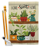 Group Plants - Sweet Home Inspirational Vertical Impressions Decorative Flags HG100086 Made In USA