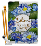 Blue Lotus - Sweet Home Inspirational Vertical Impressions Decorative Flags HG120250 Made In USA