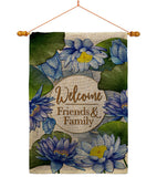 Blue Lotus - Sweet Home Inspirational Vertical Impressions Decorative Flags HG120250 Made In USA