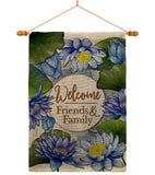 Blue Lotus - Sweet Home Inspirational Vertical Impressions Decorative Flags HG120250 Made In USA