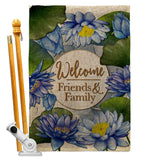 Blue Lotus - Sweet Home Inspirational Vertical Impressions Decorative Flags HG120250 Made In USA