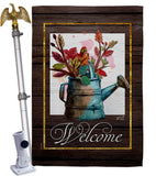 Welcome Waterin Can - Sweet Home Inspirational Vertical Impressions Decorative Flags HG130357 Made In USA