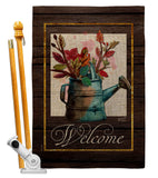 Welcome Waterin Can - Sweet Home Inspirational Vertical Impressions Decorative Flags HG130357 Made In USA