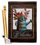 Welcome Waterin Can - Sweet Home Inspirational Vertical Impressions Decorative Flags HG130357 Made In USA