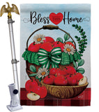 Bless This Home - Sweet Home Inspirational Vertical Impressions Decorative Flags HG130422 Made In USA