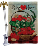 Bless This Home - Sweet Home Inspirational Vertical Impressions Decorative Flags HG130422 Made In USA