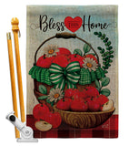 Bless This Home - Sweet Home Inspirational Vertical Impressions Decorative Flags HG130422 Made In USA