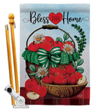 Bless This Home - Sweet Home Inspirational Vertical Impressions Decorative Flags HG130422 Made In USA