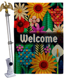 Colorful Floral - Sweet Home Inspirational Vertical Impressions Decorative Flags HG137515 Made In USA