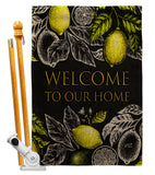 Our Home - Sweet Home Inspirational Vertical Impressions Decorative Flags HG137573 Made In USA