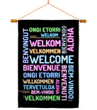 Best Welcome - Sweet Home Inspirational Vertical Impressions Decorative Flags HG137600 Made In USA