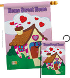 Welcome Home Sweet Home - Sweet Home Inspirational Vertical Impressions Decorative Flags HG100039 Made In USA