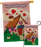 Welcome Hogar Dulce Hogar - Sweet Home Inspirational Vertical Impressions Decorative Flags HG100040 Made In USA