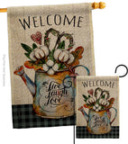 Cotton Bouquet - Sweet Home Inspirational Vertical Impressions Decorative Flags HG100079 Made In USA