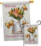 Friends & Family - Sweet Home Inspirational Vertical Impressions Decorative Flags HG100087 Made In USA