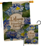 Blue Lotus - Sweet Home Inspirational Vertical Impressions Decorative Flags HG120250 Made In USA