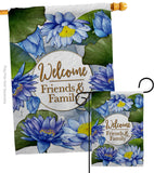 Blue Lotus - Sweet Home Inspirational Vertical Impressions Decorative Flags HG120250 Made In USA