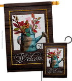 Welcome Waterin Can - Sweet Home Inspirational Vertical Impressions Decorative Flags HG130357 Made In USA