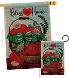 Bless This Home - Sweet Home Inspirational Vertical Impressions Decorative Flags HG130422 Made In USA