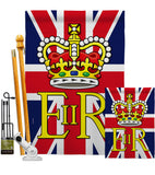 Elizabeth Reginal II - Expression Inspirational Vertical Impressions Decorative Flags HG180313 Made In USA