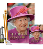 Thank You Our Queen - Expression Inspirational Vertical Impressions Decorative Flags HG180318 Made In USA