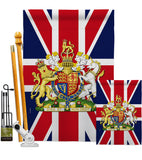 Coat Of Arms Of United Kingdom - Expression Inspirational Vertical Impressions Decorative Flags HG180324 Made In USA