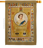 The Coronation Regalia - Expression Inspirational Vertical Impressions Decorative Flags HG180312 Made In USA