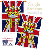 Elizabeth Reginal II - Expression Inspirational Vertical Impressions Decorative Flags HG180313 Made In USA