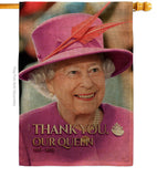 Thank You Our Queen - Expression Inspirational Vertical Impressions Decorative Flags HG180318 Made In USA