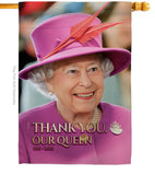 Thank You Our Queen - Expression Inspirational Vertical Impressions Decorative Flags HG180318 Made In USA