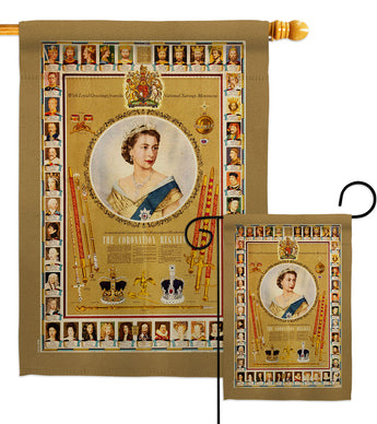 The Coronation Regalia - Expression Inspirational Vertical Impressions Decorative Flags HG180312 Made In USA