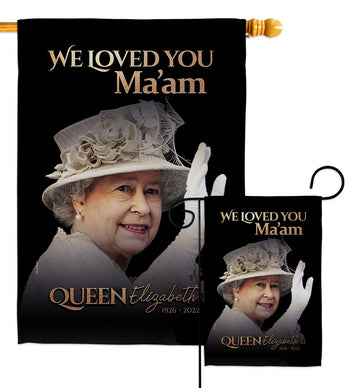 We Loved You Ma'am - Expression Inspirational Vertical Impressions Decorative Flags HG180317 Made In USA