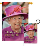 Thank You Our Queen - Expression Inspirational Vertical Impressions Decorative Flags HG180318 Made In USA