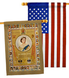 The Coronation Regalia - Expression Inspirational Vertical Impressions Decorative Flags HG180312 Made In USA