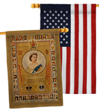 The Coronation Regalia - Expression Inspirational Vertical Impressions Decorative Flags HG180312 Made In USA