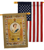 The Coronation Regalia - Expression Inspirational Vertical Impressions Decorative Flags HG180312 Made In USA