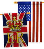 Elizabeth Reginal II - Expression Inspirational Vertical Impressions Decorative Flags HG180313 Made In USA