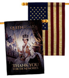 Thank You For The Memories - Expression Inspirational Vertical Impressions Decorative Flags HG180314 Made In USA