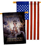 Thank You For The Memories - Expression Inspirational Vertical Impressions Decorative Flags HG180314 Made In USA