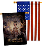 Thank You For The Memories - Expression Inspirational Vertical Impressions Decorative Flags HG180314 Made In USA