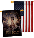 Thank You For The Memories - Expression Inspirational Vertical Impressions Decorative Flags HG180314 Made In USA