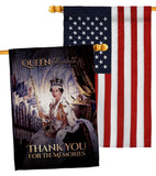 Thank You For The Memories - Expression Inspirational Vertical Impressions Decorative Flags HG180314 Made In USA