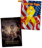 Thank You For The Memories - Expression Inspirational Vertical Impressions Decorative Flags HG180314 Made In USA