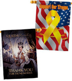 Thank You For The Memories - Expression Inspirational Vertical Impressions Decorative Flags HG180314 Made In USA