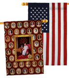 HM Queen Elizabeth II - Expression Inspirational Vertical Impressions Decorative Flags HG180316 Made In USA