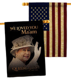 We Loved You Ma'am - Expression Inspirational Vertical Impressions Decorative Flags HG180317 Made In USA